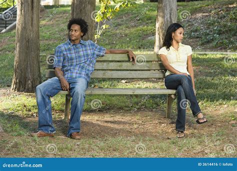 Couple Sitting Apart Stock Photo Image Of 070918d0395 3614416