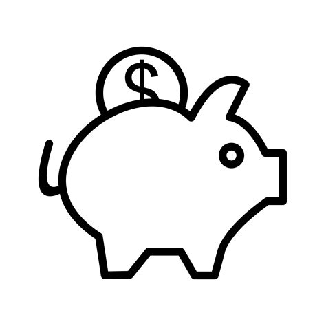 Piggy Bank Icon Vector Art Icons And Graphics For Free Download