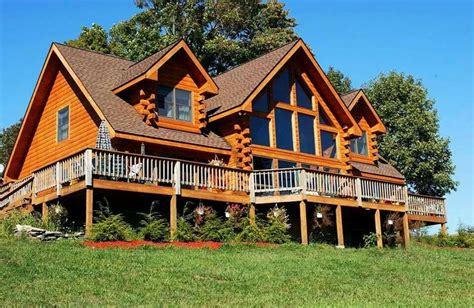 The best rustic wrap around porch house floor plans. Wrap around porch! Estemerwalt Homes | Log Cabins & Log ...