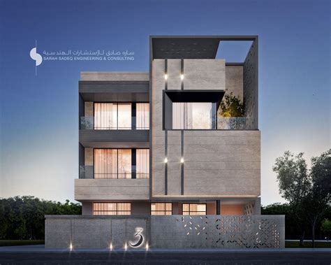 Private Villa 400 M Kuwait Sarah Sadeq Architects Facade Architecture