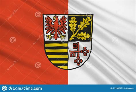 Flag Of Potsdam-Mittelmark Is A District In Brandenburg, Germany Stock ...