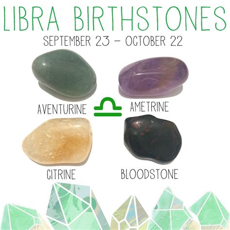 Libra Birthstone Gemstone Kit 23 September 22 October 4 Etsy