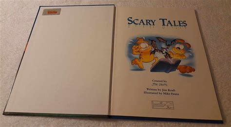 Garfields Scary Tales Book 1990 With Beautiful Illustrations By Jim