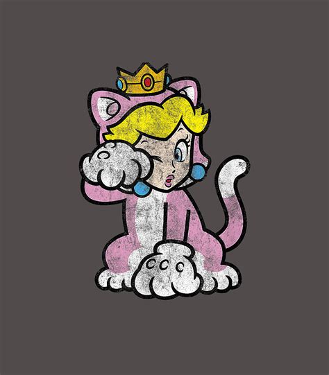 Super Mario 3d Bowsers Fury Princess Peach Cat Portrait Digital Art By