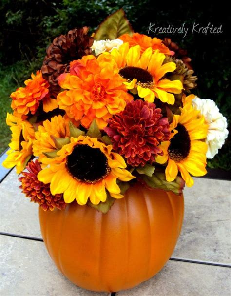 35 Best Faux Pumpkin Flower Arrangements Images On