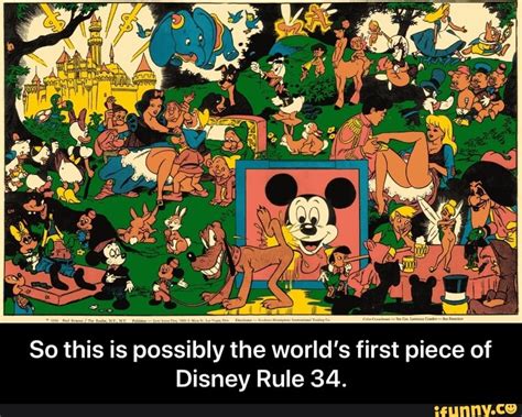 So This Is Possibly The World S First Piece Of Disney Rule 34 So This Is Possibly The World’s