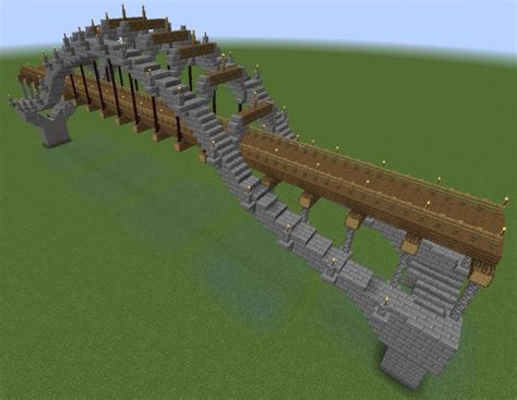 Wood And Stone Bridge The Wave Minecraft Map
