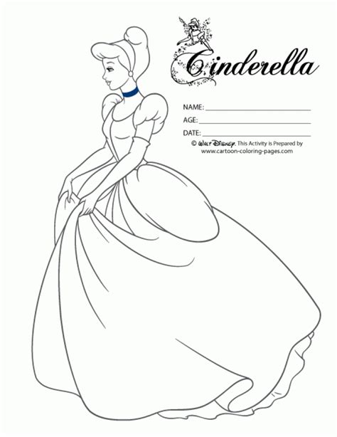 Disney princess has always been a favorite of children. Get This Printable Cinderella Disney Princess Coloring ...