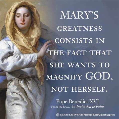 Pro Ecclesia Pro Familia Pro Civitate Marys Greatness Magnificat