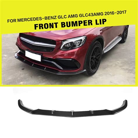 Carbon Fiber Racing Front Lip Splitter Styling For Mercedes Benz Glc