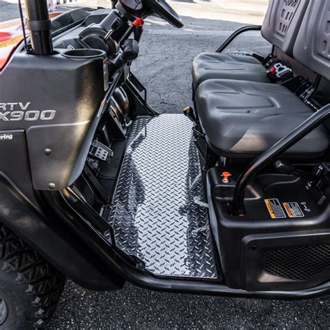 Diamond Plate Floor Mats For The Kubota Rtv X Series Gv Kx9f