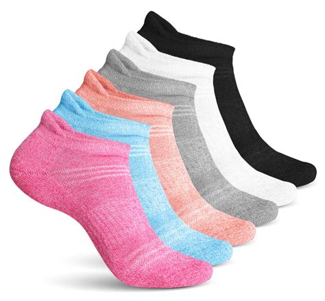 Pembrook Womens Athletic Socks 6 Pairs Low Cut Socks Women Cute Ankle Socks For Women