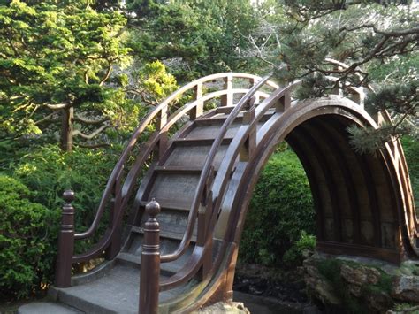 Half Moon Bridge Japanese Tea Garden In Golden Gate Park San