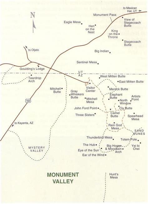 35 Map Of Monument Valley Maps Database Source