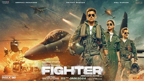 New Fighter Poster The Film Releases In One Month Set To Be Indias