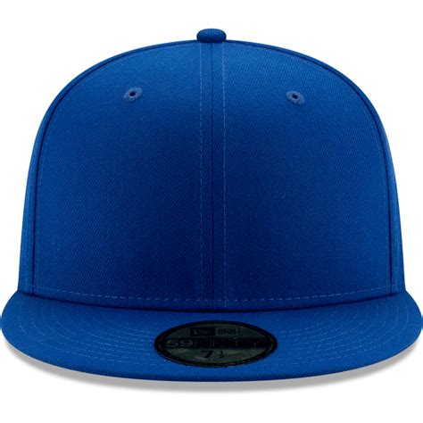 New Era Blue Blank 59fifty Fitted Hat