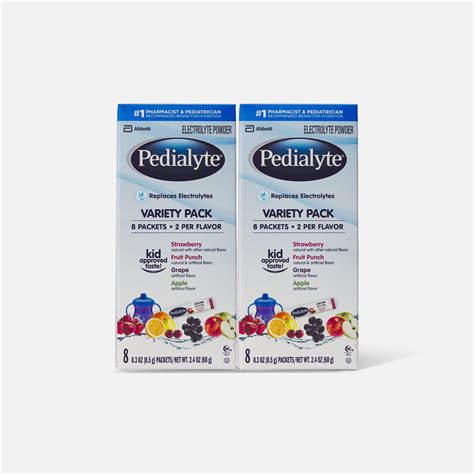 Pedialyte Electrolyte Powder Pack Punch Grape Apple And Strawberry