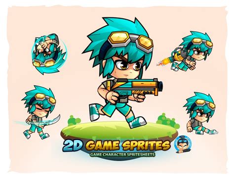 2d Game Character Sprites ~ Illustrations ~ Creative Market