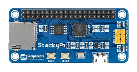 Stackypi Module With Rp2040 Microsd Card Slot And Raspberry Pi Gpio