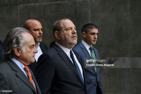 Harvey Weinstein Arrives With His Lawyer Ben Brafman Exit A Court