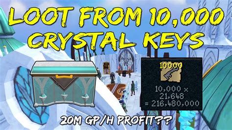 Updated Loot From 10k Crystal Keys 20m Gph Runescape 3 Youtube