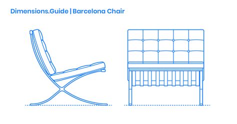 Barcelona Chair Dimensions And Drawings Dimensionsguide