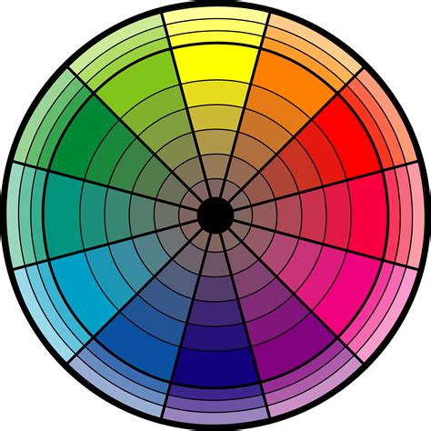 Color Wheel 12 Color Cmyrgb Color Wheel