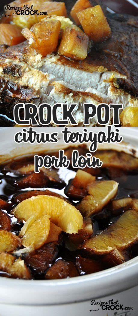 Top it with the 2 pieces of pork and then pour the honey paste over all sides of the pork pieces. This Crock Pot Citrus Teriyaki Pork Loin is so easy to ...