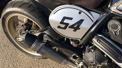 Ducati Scrambler Cafe Racer Custom Exhaust