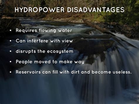 Hydroelectric Power Advantages And Disadvantages Big Advantages