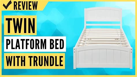 Twin Platform Bed With Trundle Review Youtube