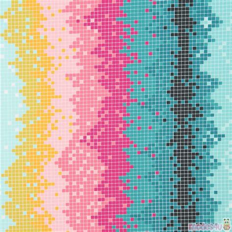 Colorful Pixel Stripe Pattern By Art Gallery Fabrics Modes4u