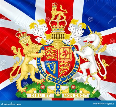 Les Armoiries Du Royaume Uni Symbole National Britannique Royal