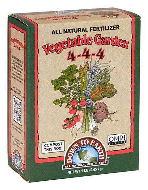 Vegetable Garden 4 4 4 Down To Earth Fertilizer