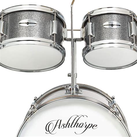 Buy Ashthorpe 5 Piece Complete Junior Drum Set With Genuine Brass