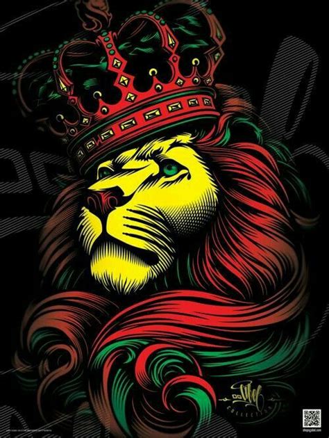 Lion Of Judah Rasta Art Reggae Art Lion Art