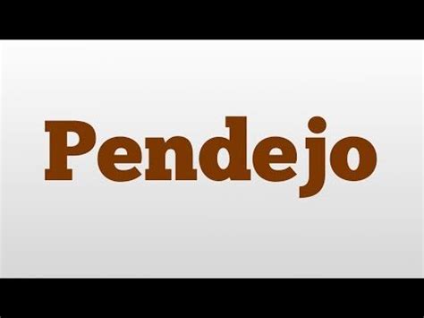 (33) Pendejo meaning and pronunciation - YouTube | Spanish slang words, Slang words, Pronunciation