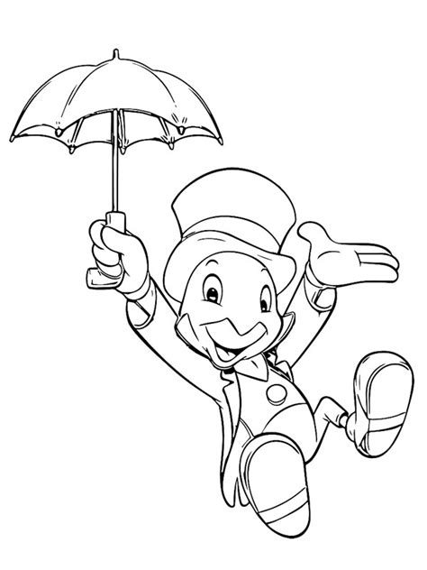 You can use our amazing online tool to color and edit the following cricket coloring pages. colouring page Jiminy Cricket | coloringpage.ca