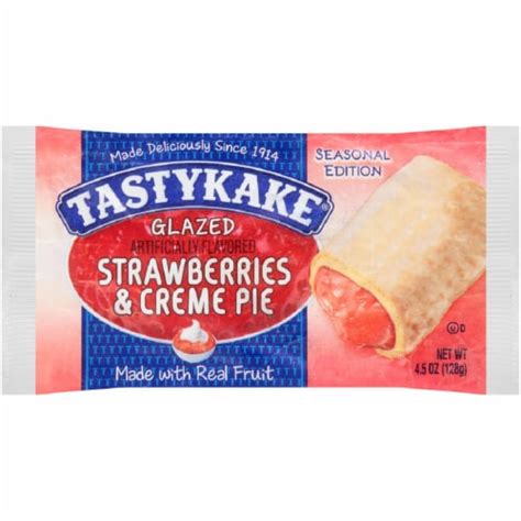 Tastykake Glazed Strawberries And Creme Pie 4 5 Oz Kroger