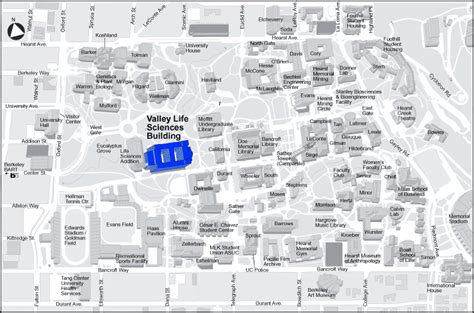 Uc Berkeley Campus Map Pdf Map