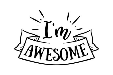 Im Awesome Graphic By Creative Divine · Creative Fabrica