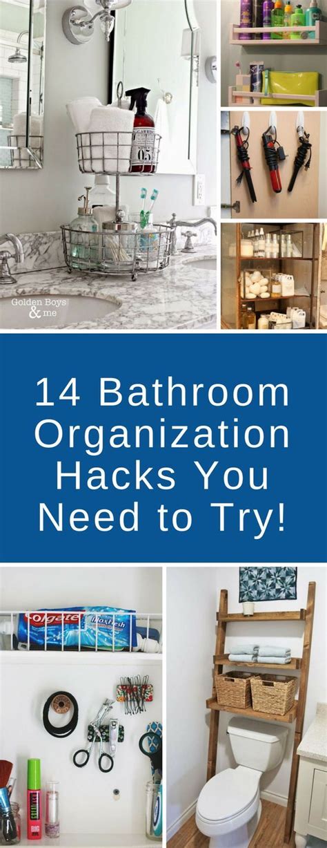 14 Brilliantly Easy Bathroom Organization Hacks That Are An Absolute