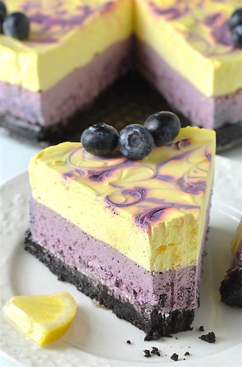 Lemon Blueberry Swirl Cheesecake Lidia S Cookbook
