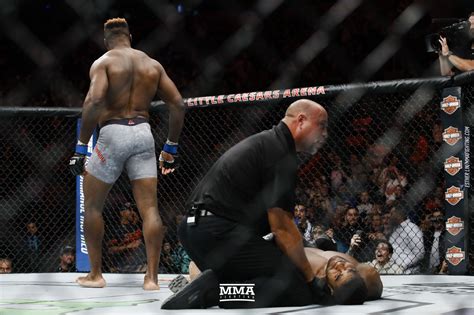 UFC Results Francis Ngannou Registers Frightening Knockout Of
