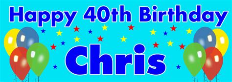 Work from home in style. Balloons and stars background birthday banner - Personalised Banners
