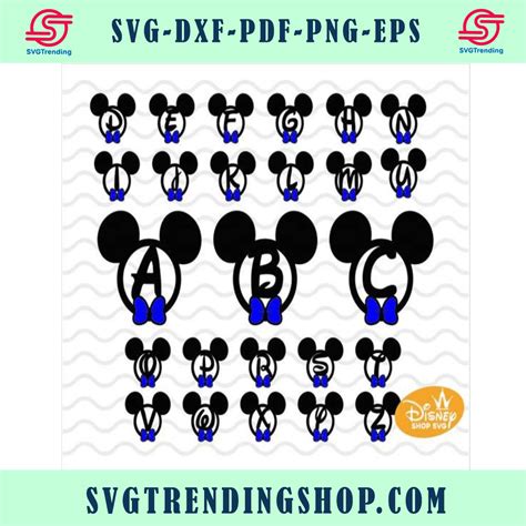 Disney Svg Font Mickey Head Alphabet Svg Ears Svg Mickey Font Font Svg
