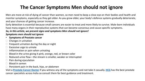 Ppt Prostate Cancer Doctor Appointment Powerpoint Presentation Free