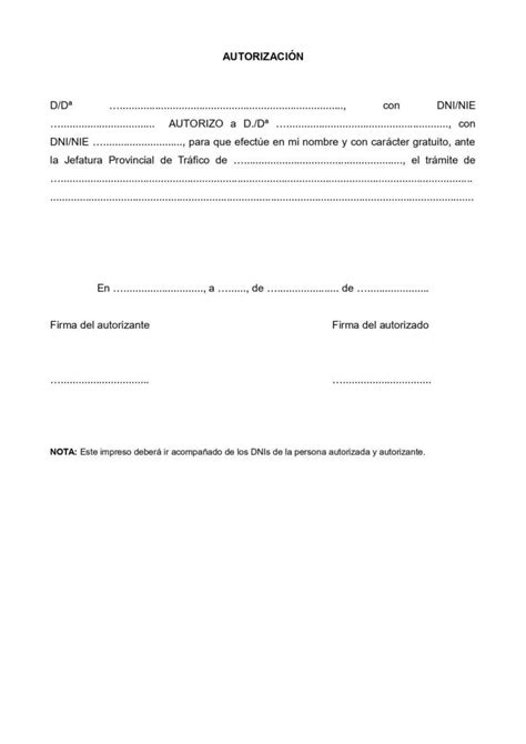 Modelo De Autorizacion Para Tramites A Terceros Actualizado Julio