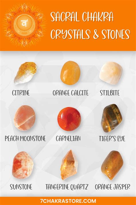 Sacral Chakra Stones Top 7 Svadhishthana Crystals Sacral Chakra Stones Sacral Chakra