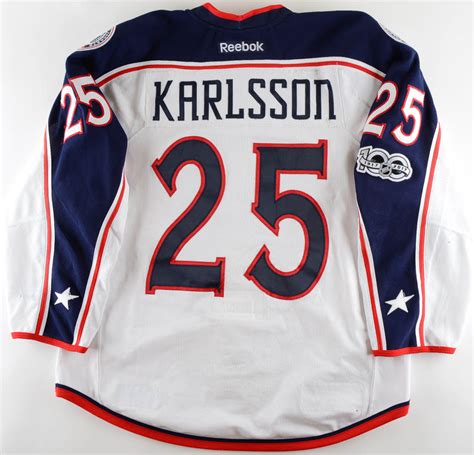 Repin your favorites from our page or tag @bluejacketsnhl to share. 2016-17 William Karlsson Columbus Blue Jackets Game Worn ...